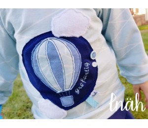 Stickserie - Ballon Liebe Fransenappli